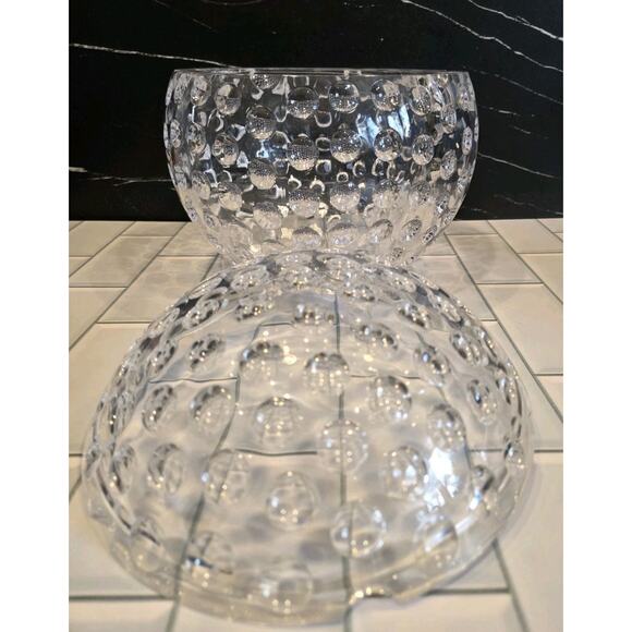 Mid-Century Modern Grainware Spherical Lucite Ice Bucket Golf Ball Cocktails GUC - Picture 2 of 16